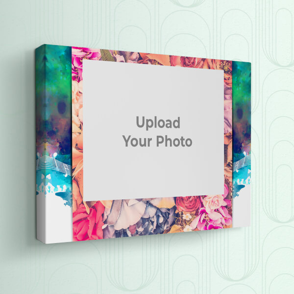 Custom Happiness with Family Quotation Design: Landscape canvas Photo Frame with Image Printing – PrintShoppy Photo Frames