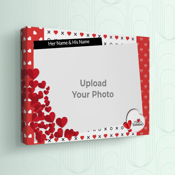 Custom Diamond Love Shapes Design: Landscape canvas Photo Frame with Image Printing – PrintShoppy Photo Frames