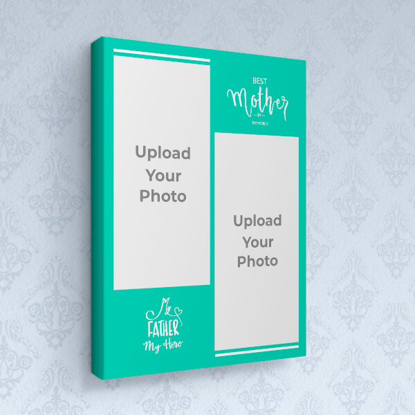 Custom Best Mother and Father Quotation Design: Portrait canvas Photo Frame with Image Printing – PrintShoppy Photo Frames