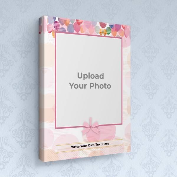 Custom Abstract Balloons with Ribbon Frame Design: Portrait canvas Photo Frame with Image Printing – PrintShoppy Photo Frames