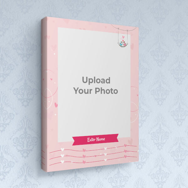 Custom Love Birds Design: Portrait canvas Photo Frame with Image Printing – PrintShoppy Photo Frames