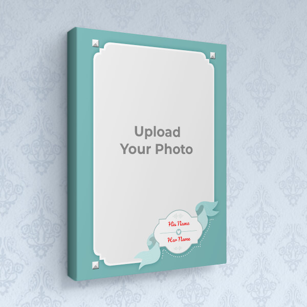 Custom Vintage Frame with A Ribbon Design: Portrait canvas Photo Frame with Image Printing – PrintShoppy Photo Frames