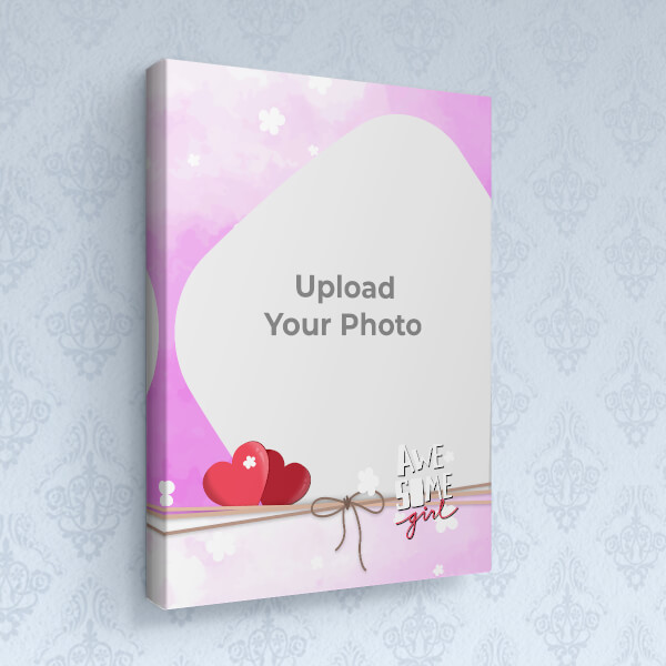 Custom Awesome Girl Design: Portrait canvas Photo Frame with Image Printing – PrintShoppy Photo Frames