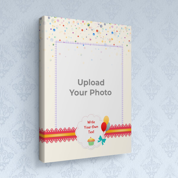 Custom Birthday Wishes with Colour Bubbles and Balloons Design: Portrait canvas Photo Frame with Image Printing – PrintShoppy Photo Frames