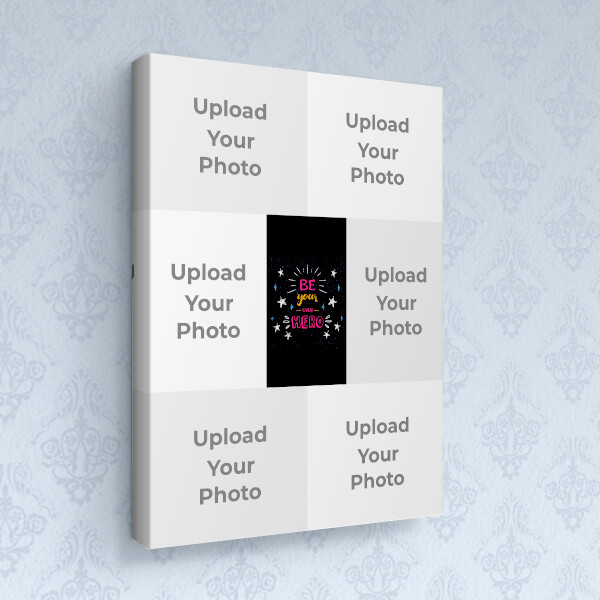 Custom Be Your Own Hero Design: Portrait canvas Photo Frame with Image Printing – PrintShoppy Photo Frames