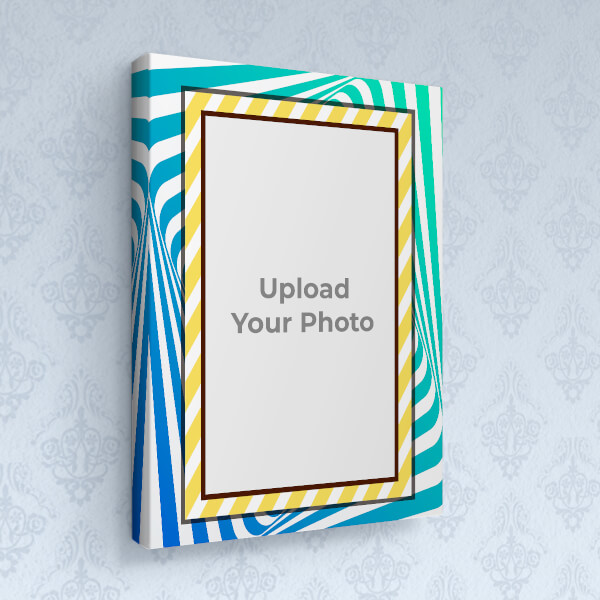 Custom Spiral with Brown Colour Frame Design: Portrait canvas Photo Frame with Image Printing – PrintShoppy Photo Frames