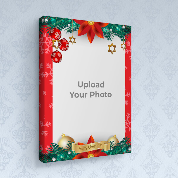 Custom Merry Christmas Design: Portrait canvas Photo Frame with Image Printing – PrintShoppy Photo Frames