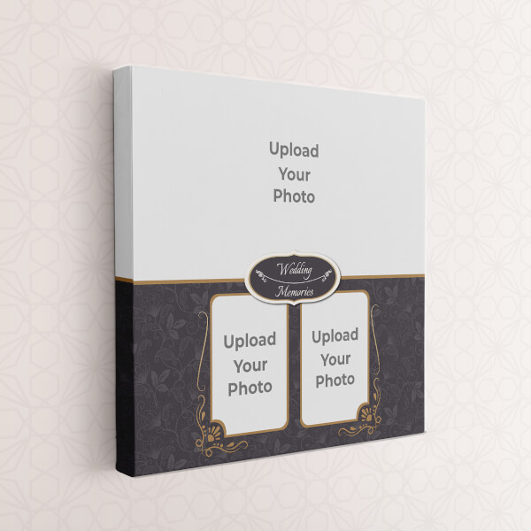 Custom Traditional Wedding Frame Design: Square canvas Photo Frame with Image Printing – PrintShoppy Photo Frames