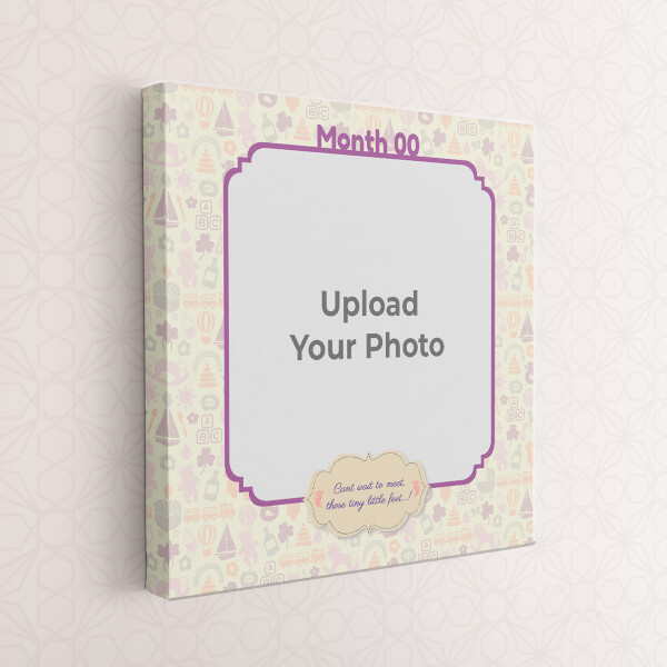 Custom Tiny Little Feet Baby Design: Square canvas Photo Frame with Image Printing – PrintShoppy Photo Frames