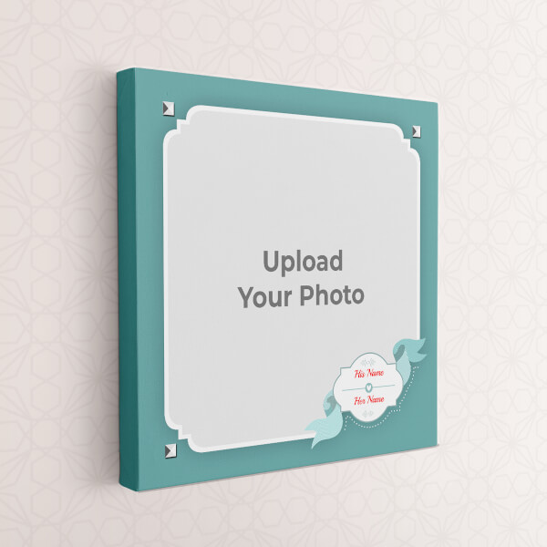 Custom Vintage Frame with A Ribbon Design: Square canvas Photo Frame with Image Printing – PrintShoppy Photo Frames