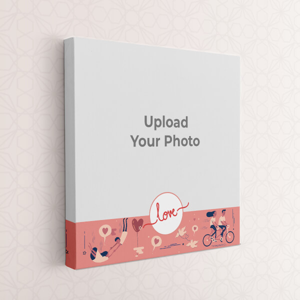 Custom Love Cycle Design: Square canvas Photo Frame with Image Printing – PrintShoppy Photo Frames