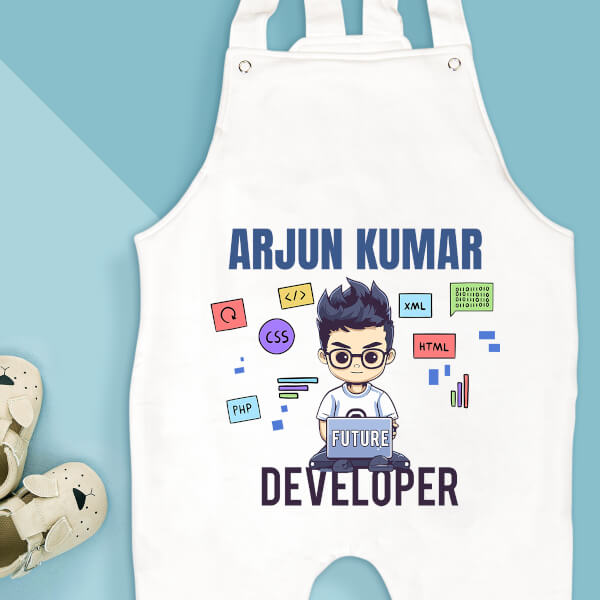 Custom The Future Web Developer Future Heros Dungaree Design