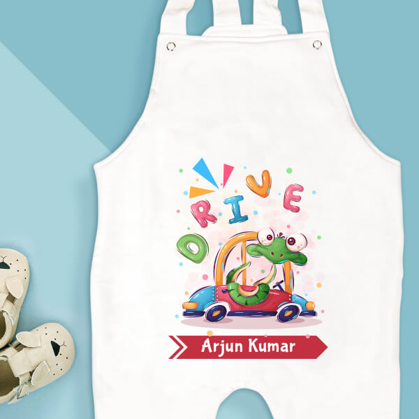 Custom The Cute Driving Snake General Dungaree Design