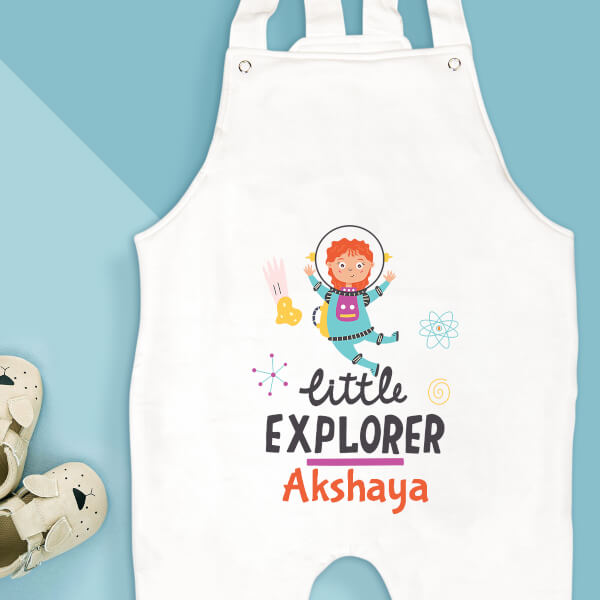 Custom The Little Explorer General Dungaree Design