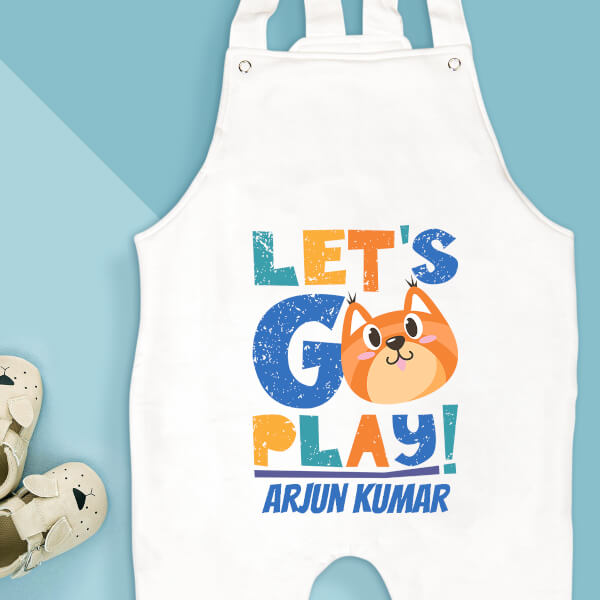 Custom Lets Go Play General Dungaree Design