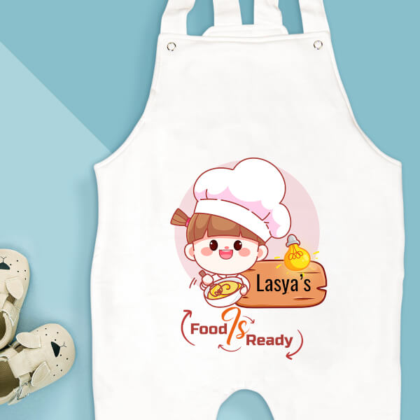 Custom Food is Ready For The Baby Milestone Collection Dungaree Design