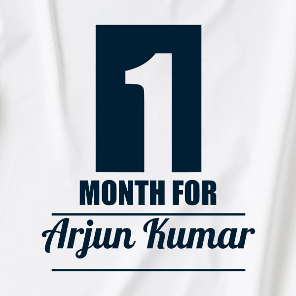 Custom 1 Month For The Baby Monthly Birthday Dungaree Design
