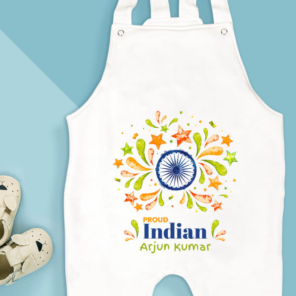 Custom Proud Indian Special Days Dungaree Design