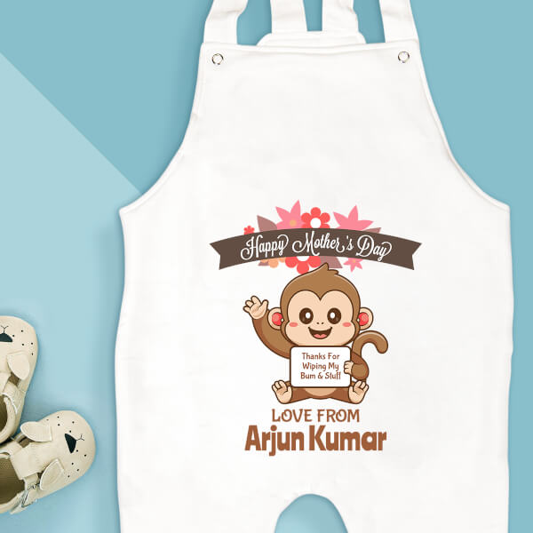 Custom Happy Mothers Day Special Days Dungaree Design
