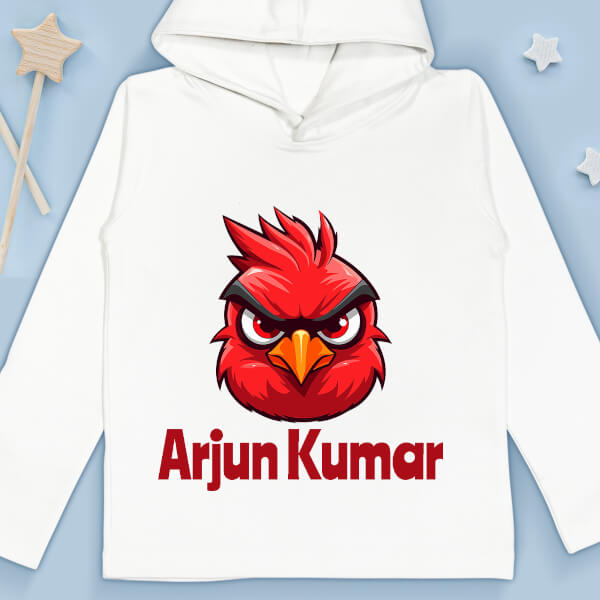 Custom Serious Gaze of The Bird General Hoodie Design