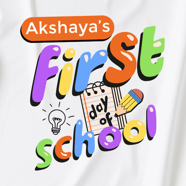 Custom First Day of School Milestone Collection Hoodie Design