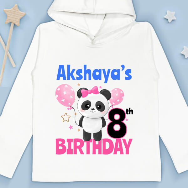 Custom 8th Month of The Baby Yearly Birthday Hoodie Design