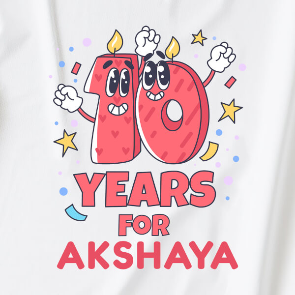 Custom 10 Years of The Kid Yearly Birthday Hoodie Design