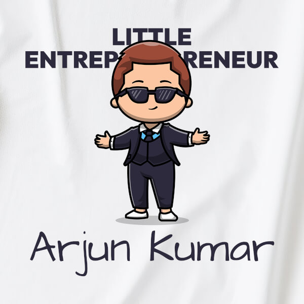 Custom The Little Entrepreneur with Sunglasses Future Heros Jumpsuit Design