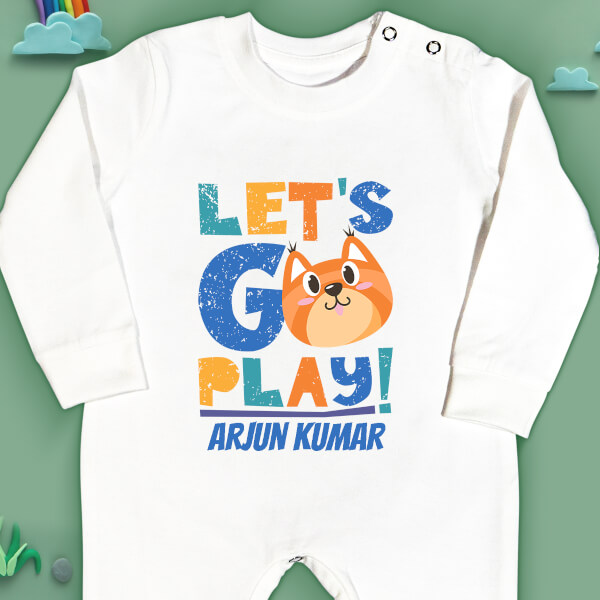 Custom Lets Go Play General Jumpsuit Design
