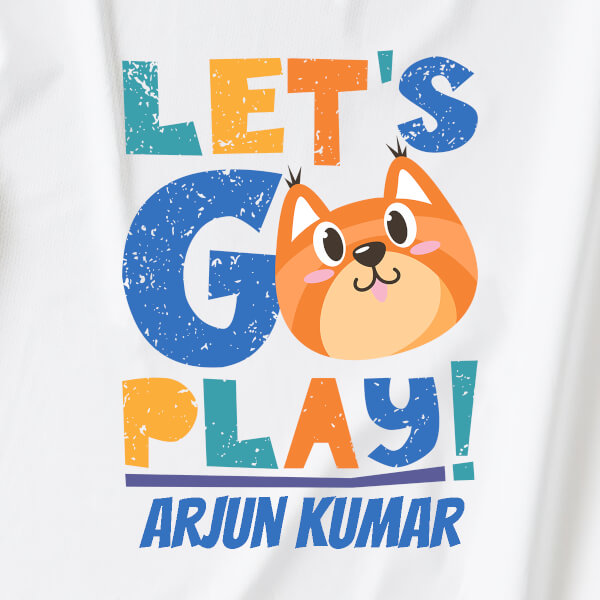 Custom Lets Go Play General Jumpsuit Design