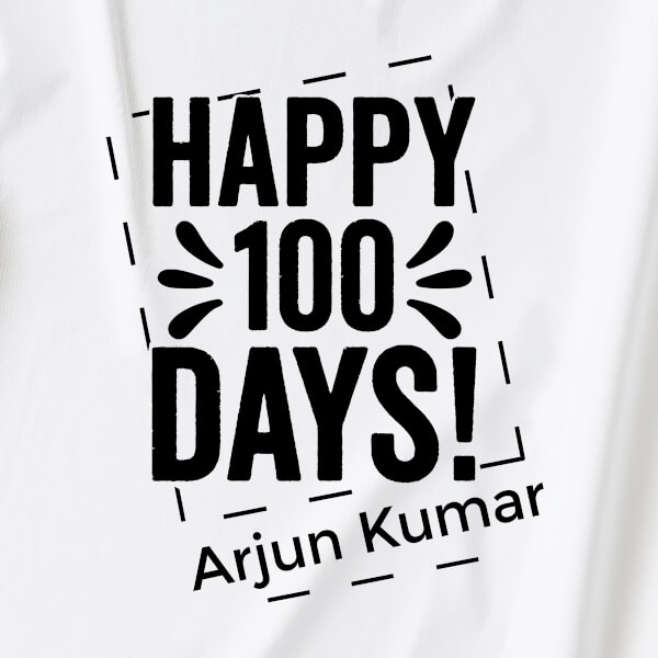 Custom Happy 100 Days Milestone Collection Jumpsuit Design