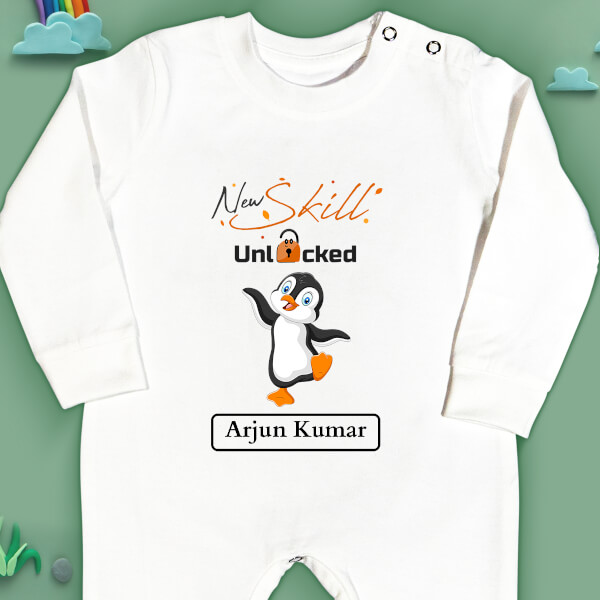 Custom New Skill Unlocked Milestone Collection Jumpsuit Design