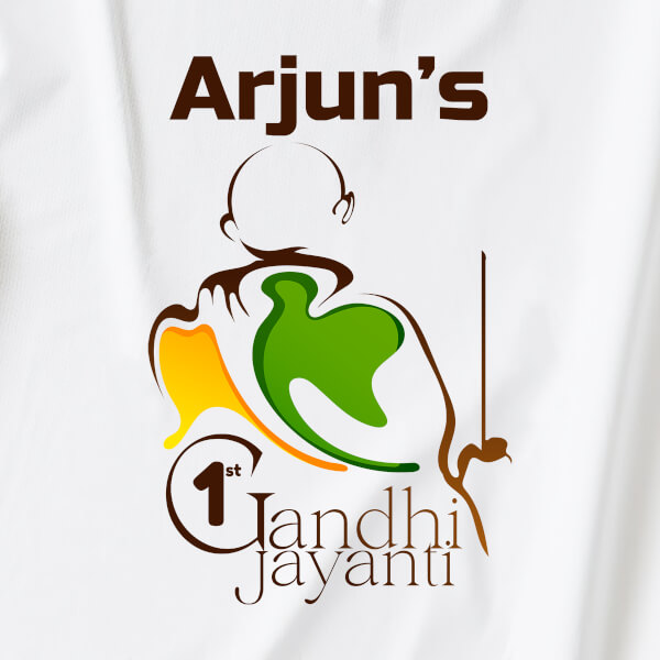 Custom 1st Gandhi Jayanti For The Baby Special Days Jumpsuit Design