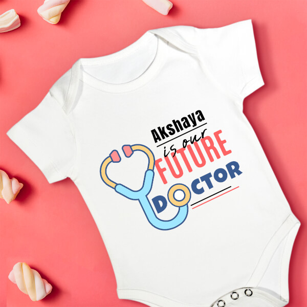Custom Our Future Doctor Future Heros Rompers Design
