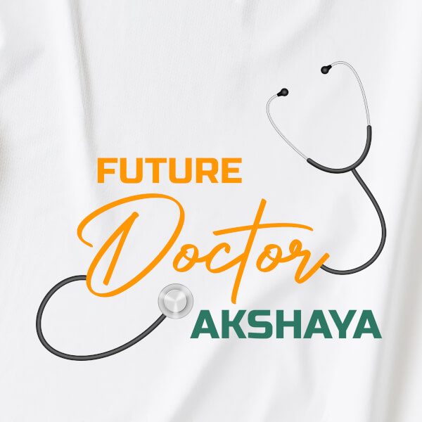 Custom The Future Doctor with Stethoscope Future Heros Rompers Design