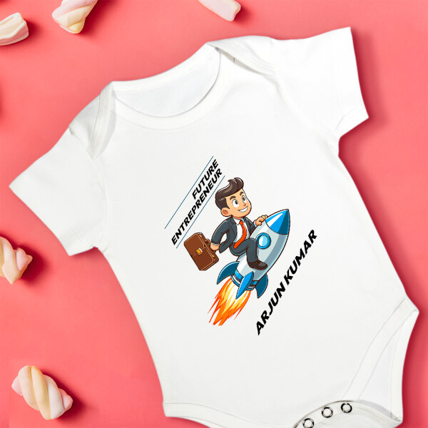Custom The Future Entrepreneur Future Heros Rompers Design