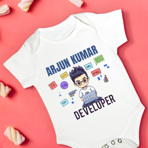 Custom The Future Web Developer Future Heros Rompers Design