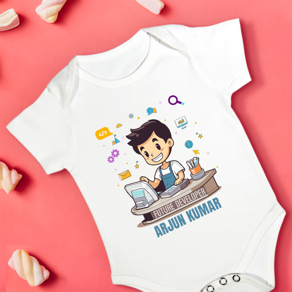 Custom The Future Developer Future Heros Rompers Design