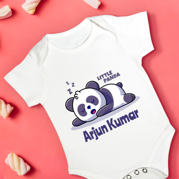 Custom The Little Sleeping Panda General Rompers Design
