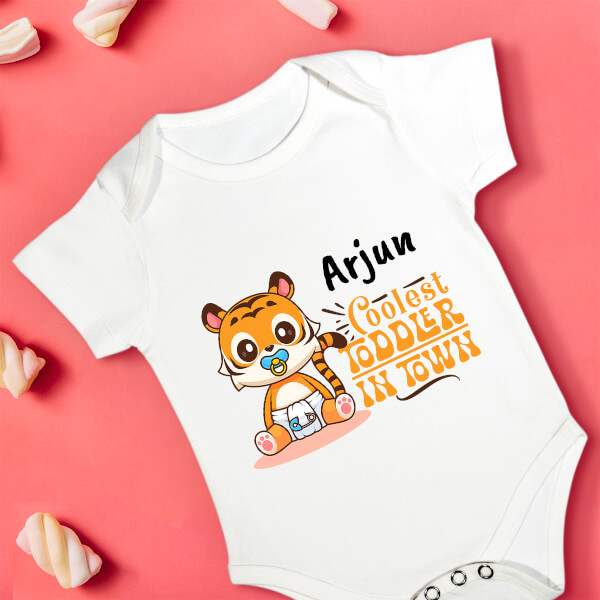 Custom The Coolest Toddler in Town General Rompers Design