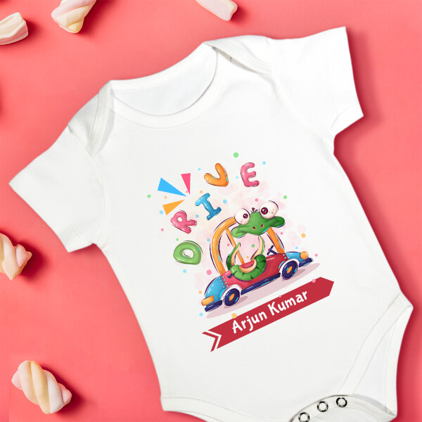 Custom The Cute Driving Snake General Rompers Design