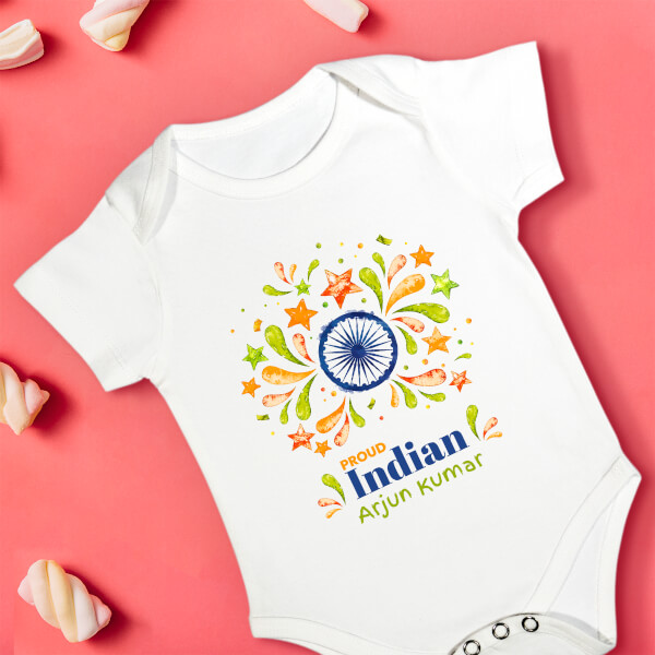 Custom Proud Indian Special Days Rompers Design