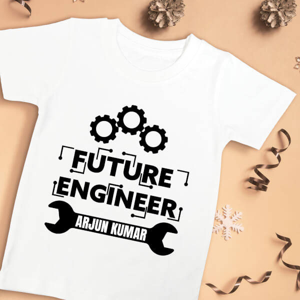 Custom The Future Engineer Mechanical Styled Future Heros Tshirt Design