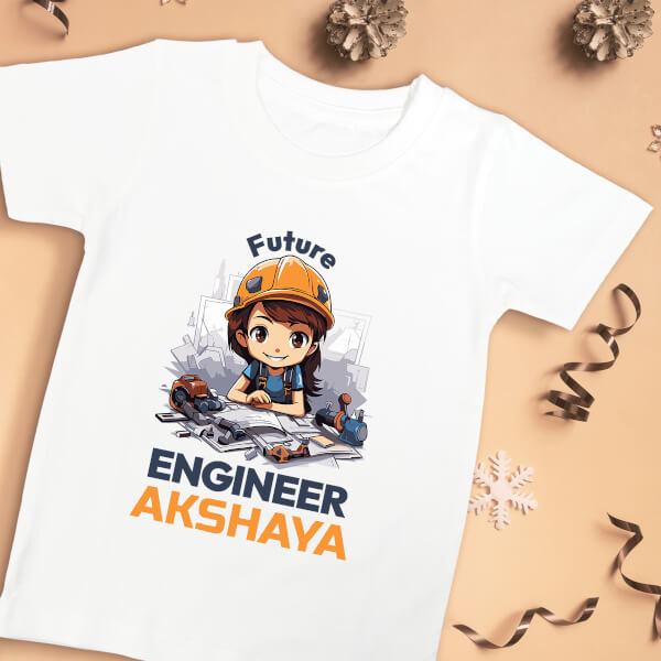 Custom The Future Engineer with Tools Future Heros Tshirt Design