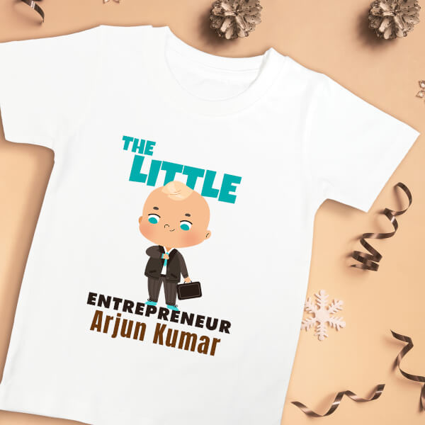 Custom The Little Entrepreneur Future Heros Tshirt Design