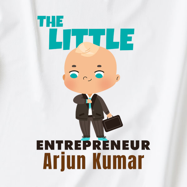 Custom The Little Entrepreneur Future Heros Tshirt Design