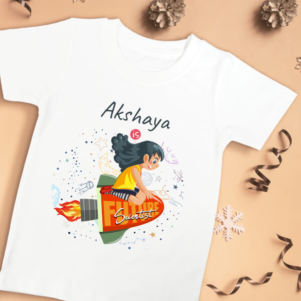 Custom The Future Scientist Future Heros Tshirt Design