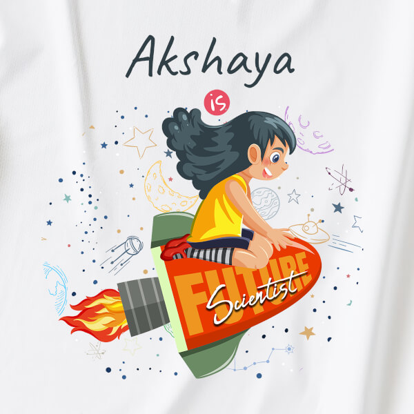Custom The Future Scientist Future Heros Tshirt Design