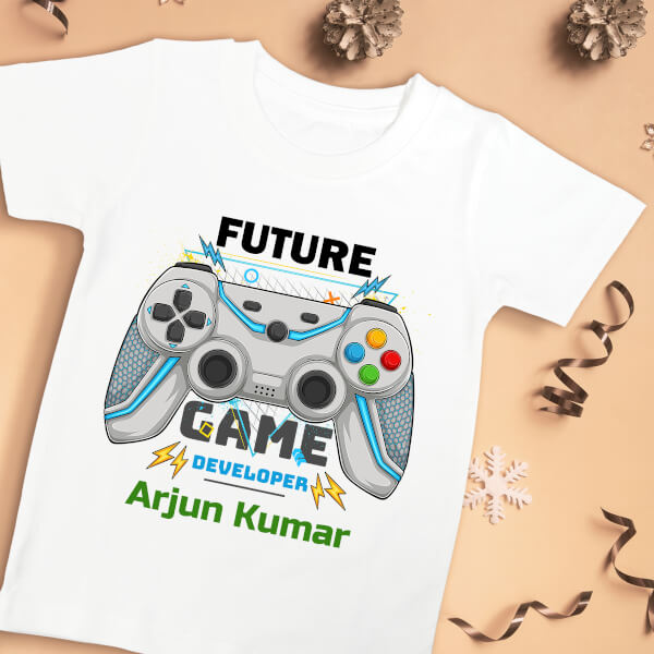 Custom The Future Game Developer Future Heros Tshirt Design