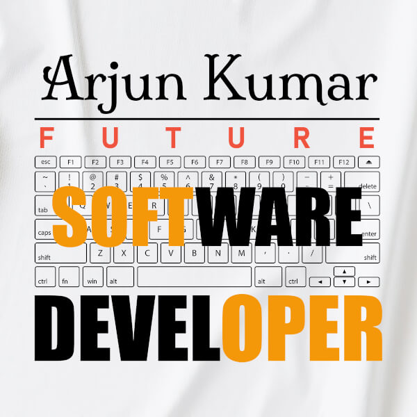 Custom The Future Software Developer Future Heros Tshirt Design